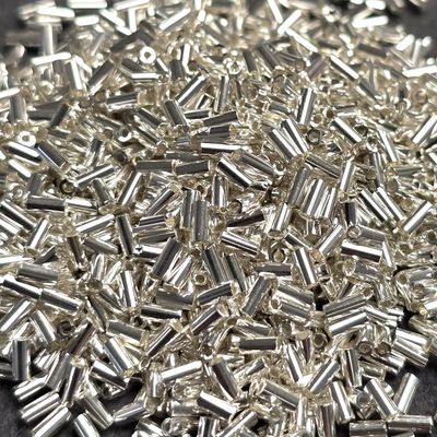 3mm Bugles #470 Metallic Silver