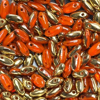 Rizo Beads: Gold Opal Hyancinth