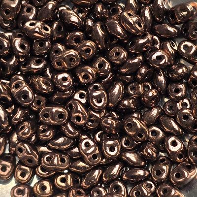 MiniDuo Beads: Jet Bronze
