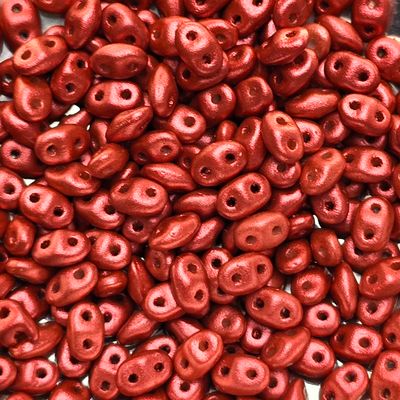 MiniDuo Beads: Pastel Lava Red