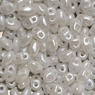 MiniDuo Beads: Pastel Pearl White