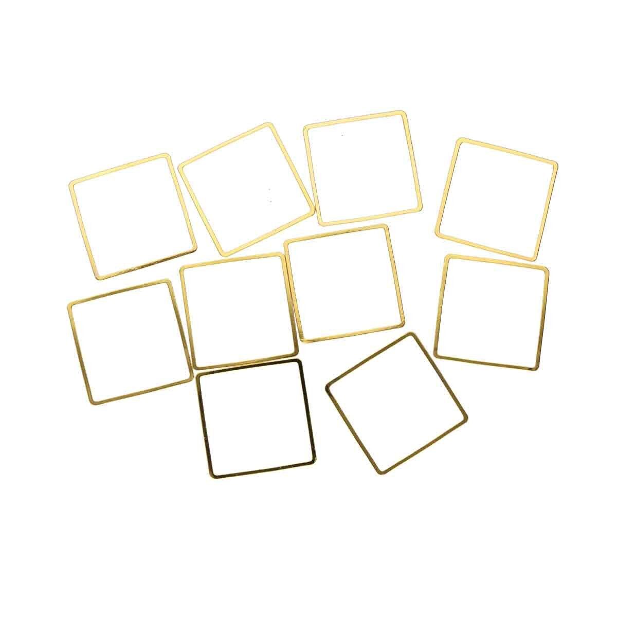 30mm Square Gold Plated Frame 1.2mm Thickness