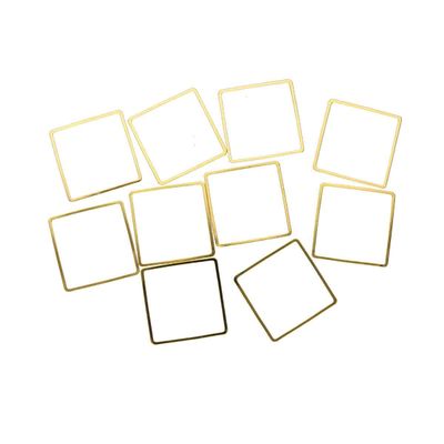 30mm Square Gold Plated Frame 1.2mm Thickness