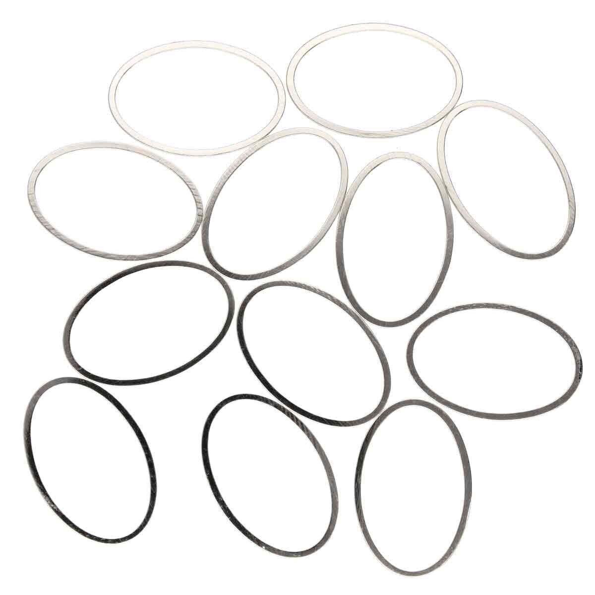 20x30mm Oval Silver Plated Frame 1.2mm Thickness 20x30mm Oval Silver Plated Frame 1.2mm Thickness