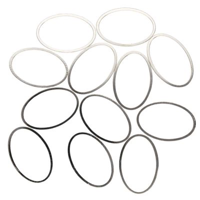 20x30mm Oval Silver Plated Frame 1.2mm Thickness