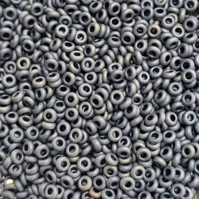 Toho 11/0 Demi Round Beads: Matte Hematite 
