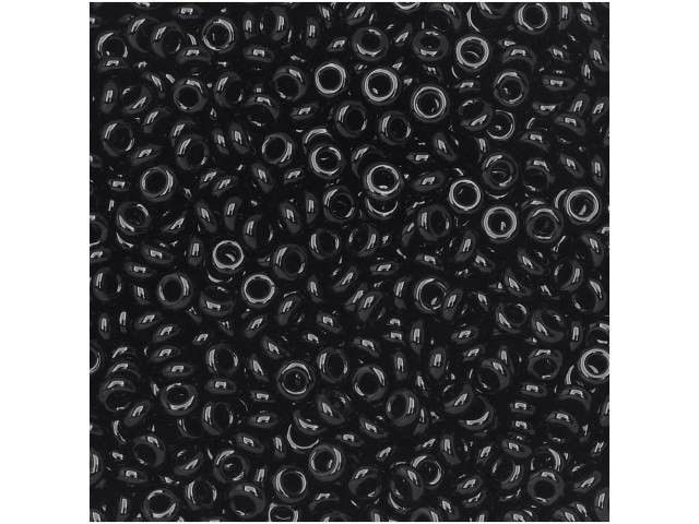 Toho 11/0 Demi Round Beads: Hematite 