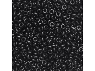 Toho 11/0 Demi Round Beads: Hematite 
