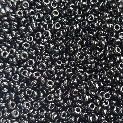 Toho 11/0 Demi Round Beads: Jet