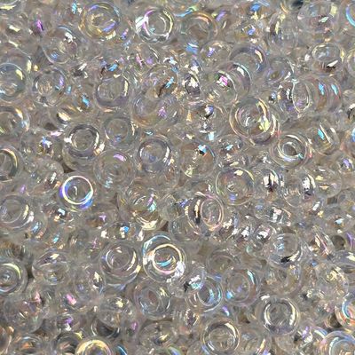 Toho 8/0 Demi Round Beads: Crystal AB