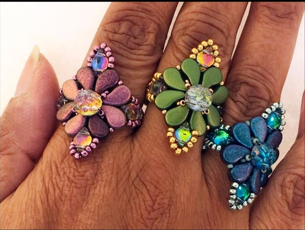 Free Pattern: Paisley Dot Ring