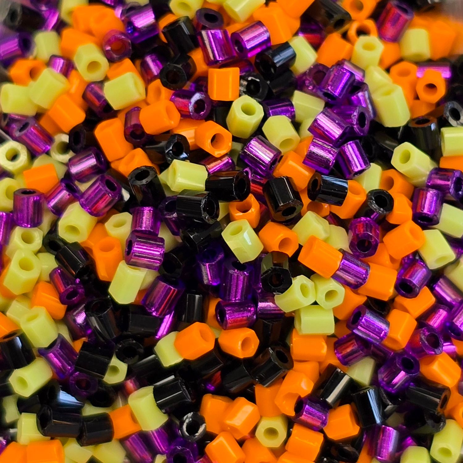 11/0 Hex Seed Beads: Halloween Mix 11/0 Hex Seed Beads: Halloween Mix