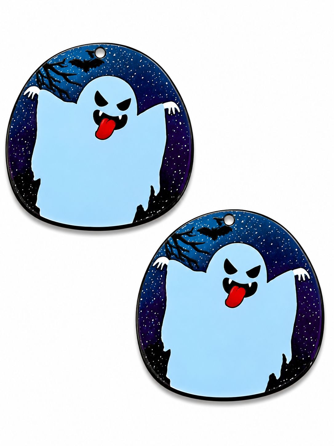 Ghost with Tounge Pendant/Cabochon 42x42mm Ghost with Tounge Pendant/Cabochon 42x42mm