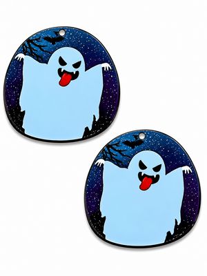 Ghost with Tounge Pendant/Cabochon 42x42mm