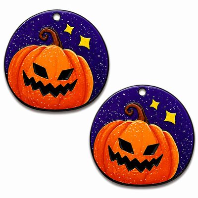 Jack-O-Lantern Pendant/Cabochon 42x42mm
