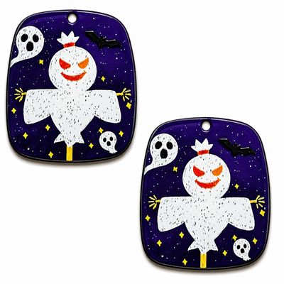 Ghost Smiling Pendant/Cabochon 42x36mm