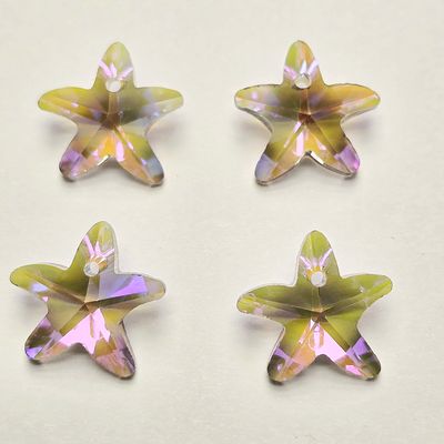 Starfish Crystal Pendants 14mm: Phatom Lavender 