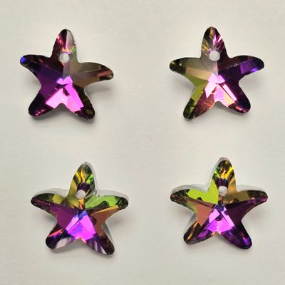 Starfish Crystal Pendants 14mm: Vitrial