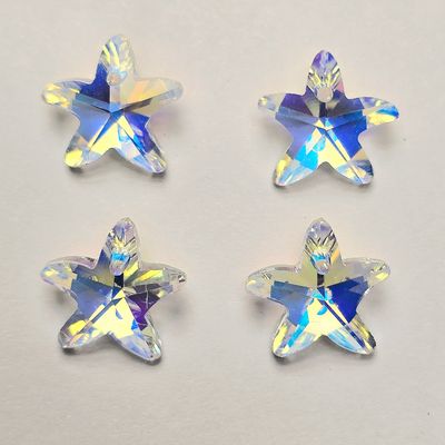 Starfish Crystal Pendants 14mm: Crystal AB