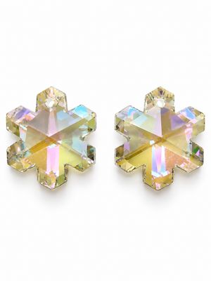 Snowflake Crystal Pendants 20mm: Phatom Lavender