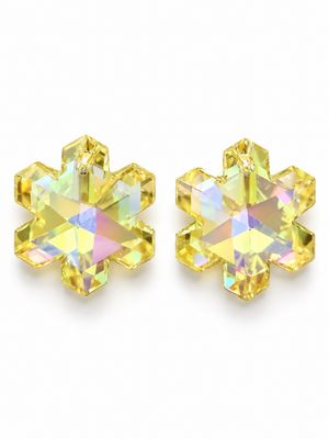 Snowflake Crystal Pendants 20mm: Sunshine