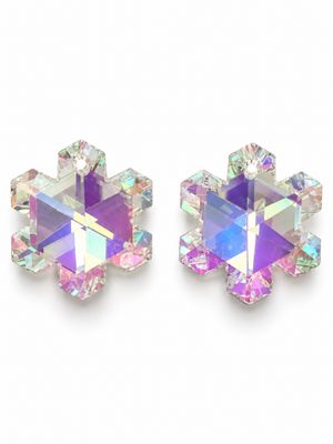Snowflake Crystal Pendants 20mm: Crystal AB