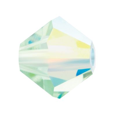 4mm Bicone: Chrysolite AB 24pcs