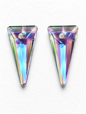 Spike Crystal Pendants 20x10mm: Phatom Lavender