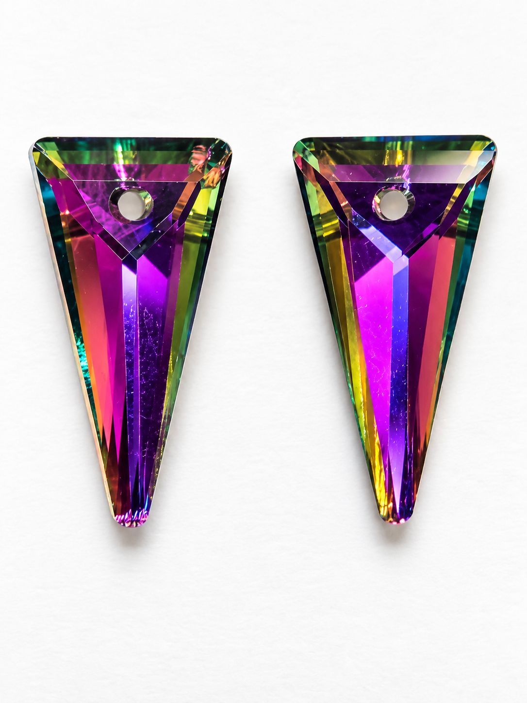Spike Crystal Pendants 20x10mm: Medium Vitrail
