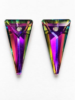 Spike Crystal Pendants 20x10mm: Medium Vitrail