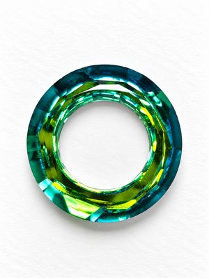 Crystal Ring 30mm: Blue-Green