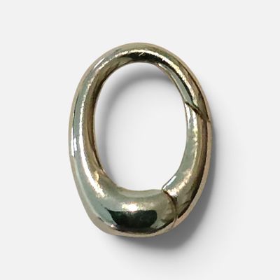 Carabiner Clasp 13x7mm: 18kt Gold Plated