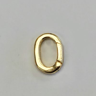 Carabiner Claps 14x10mm: 18kt Gold Plated