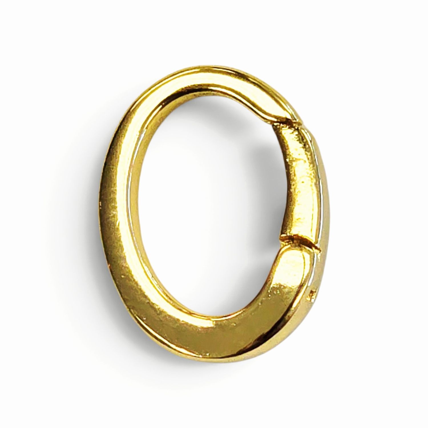 Carabiner Claps 18x13mm: 18kt Gold Plated Carabiner Claps 18x13mm: 18kt Gold Plated