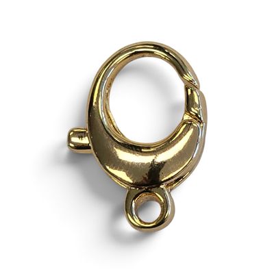 Lobster Claw Clasp 17x14mm: 18kt Gold Plated