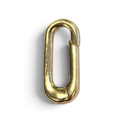 Carabiner Claps 19x7.8mm: 18kt Gold Plated