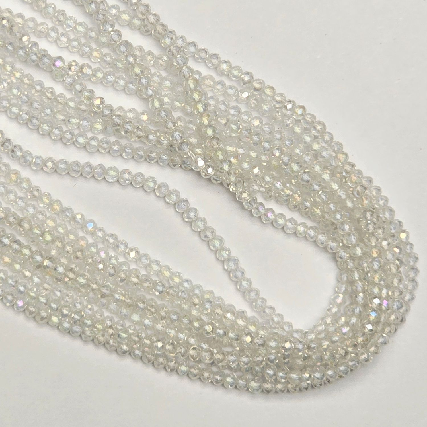 2mm Micro Crystals Rondelles #1
