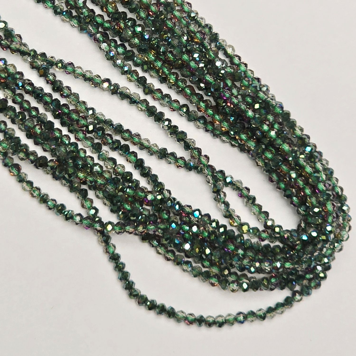 2mm Micro Crystals Rondelles #10