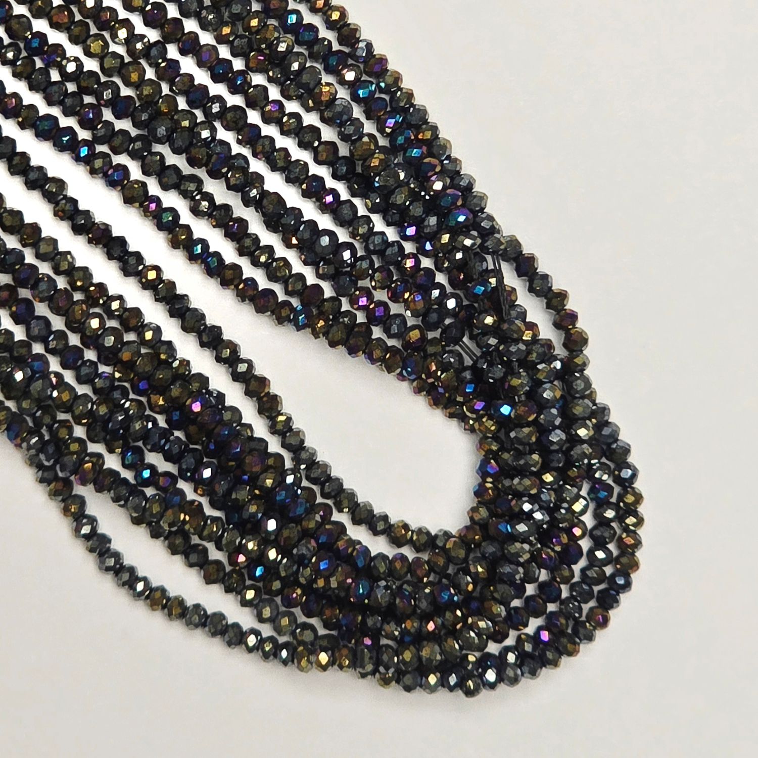 2mm Micro Crystals Rondelles #24