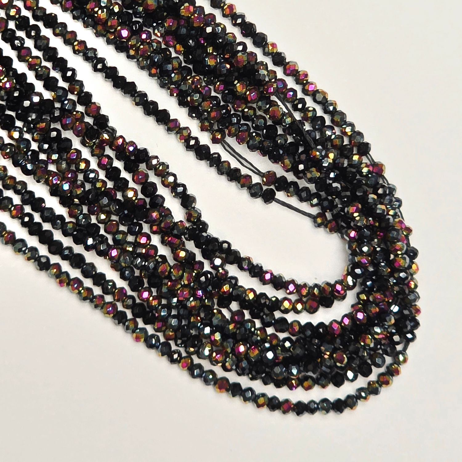 2mm Micro Crystals Rondelles #21