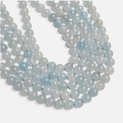 8mm Jade Gemstone Beads - Aquamarine 8mm Jade Gemstone Beads - Aquamarine