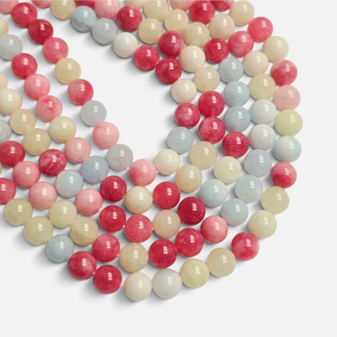 8mm Jade Gemstone Beads - Milti-Color 8mm Jade Gemstone Beads - Milti-Color