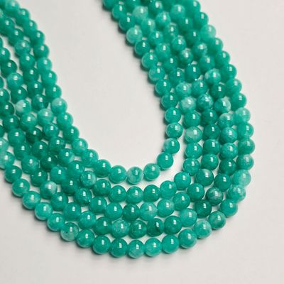 6mm Jade Rounds - Dusty Seafoam Green 6mm Jade Rounds - Dusty Seafoam Green