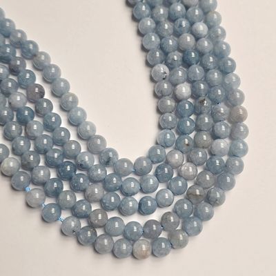 6mm Jade Rounds - Light Blue 6mm Jade Rounds - Light Blue