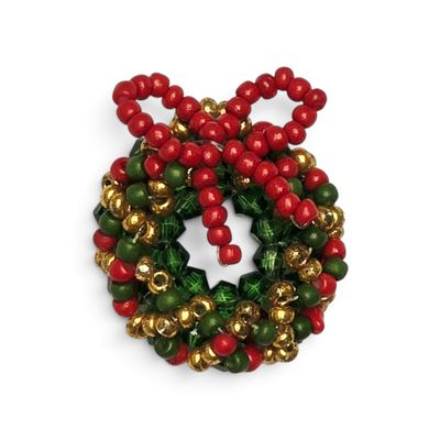 Beaded Wreath Pendant