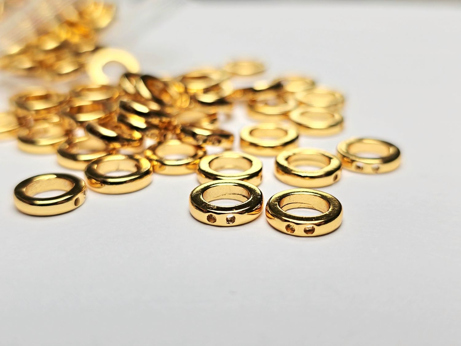 Pignose Rings - 9mm 18kt Gold Plated (6 pieces) Pignose Rings - 9mm 18kt Gold Plated (6 pieces)