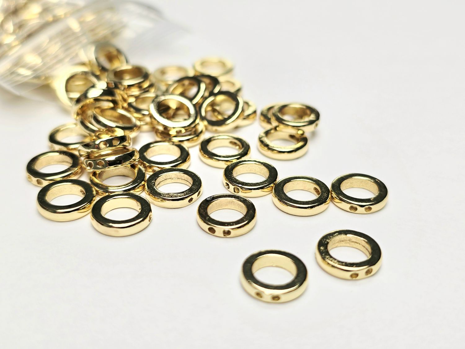 Pignose Rings - 9mm 14kt Gold Plated (6 pieces)