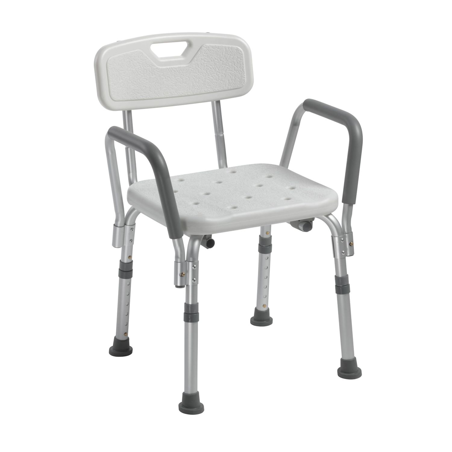 Drive Medical Shower Chair with Back and Padded Arms Drive Medical Shower Chair with Back and Padded Arms