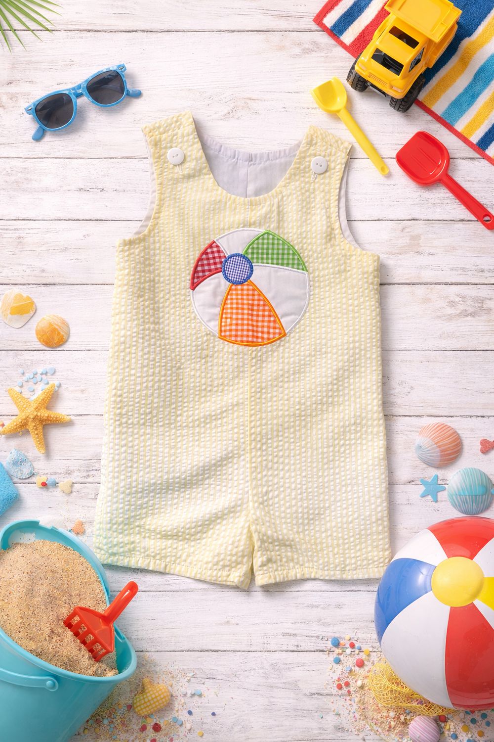 CLOSE OUT - YELLOW BEACH BALL OVERALL