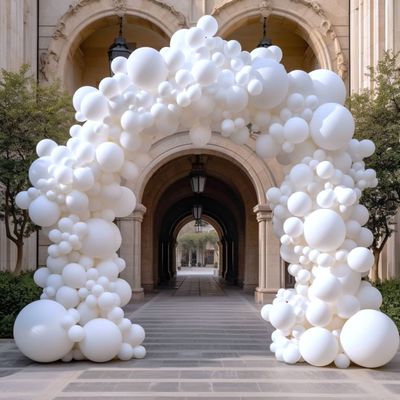 White, Silver and Grey Balloon Arches